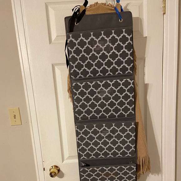 Other - Gray Hanging Organizer with Pattern